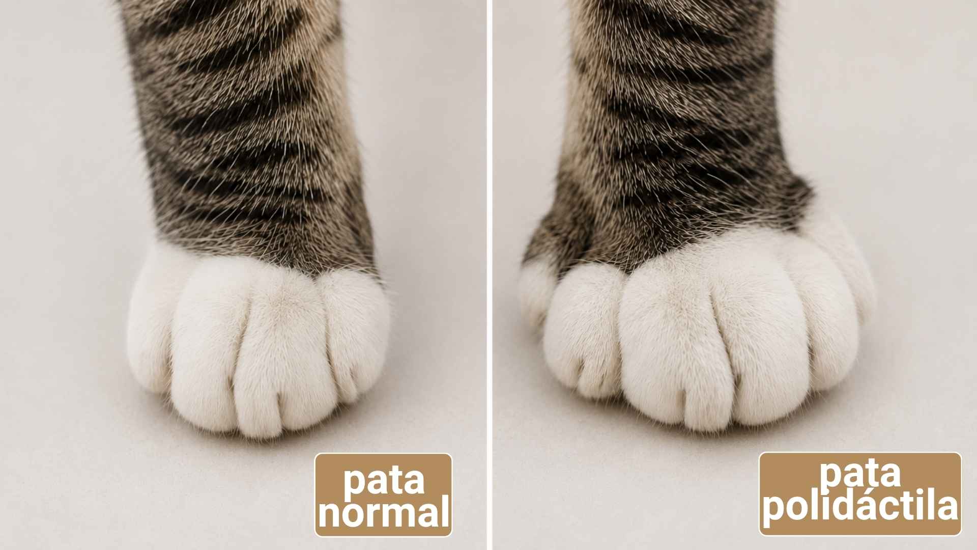 patita de gato polidáctil